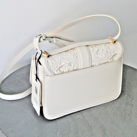 TED BAKER London Ginn Marie Floral Embroidered Crossbody Shoulder Bag Ivory NWT - Picture 2 of 14